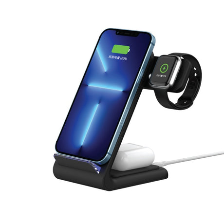 Mazer Infinite.BOOST Wi.DESK SWING-V2 25W Wireless charging stand for iPhone & Apple Watch | 2 Years Warranty