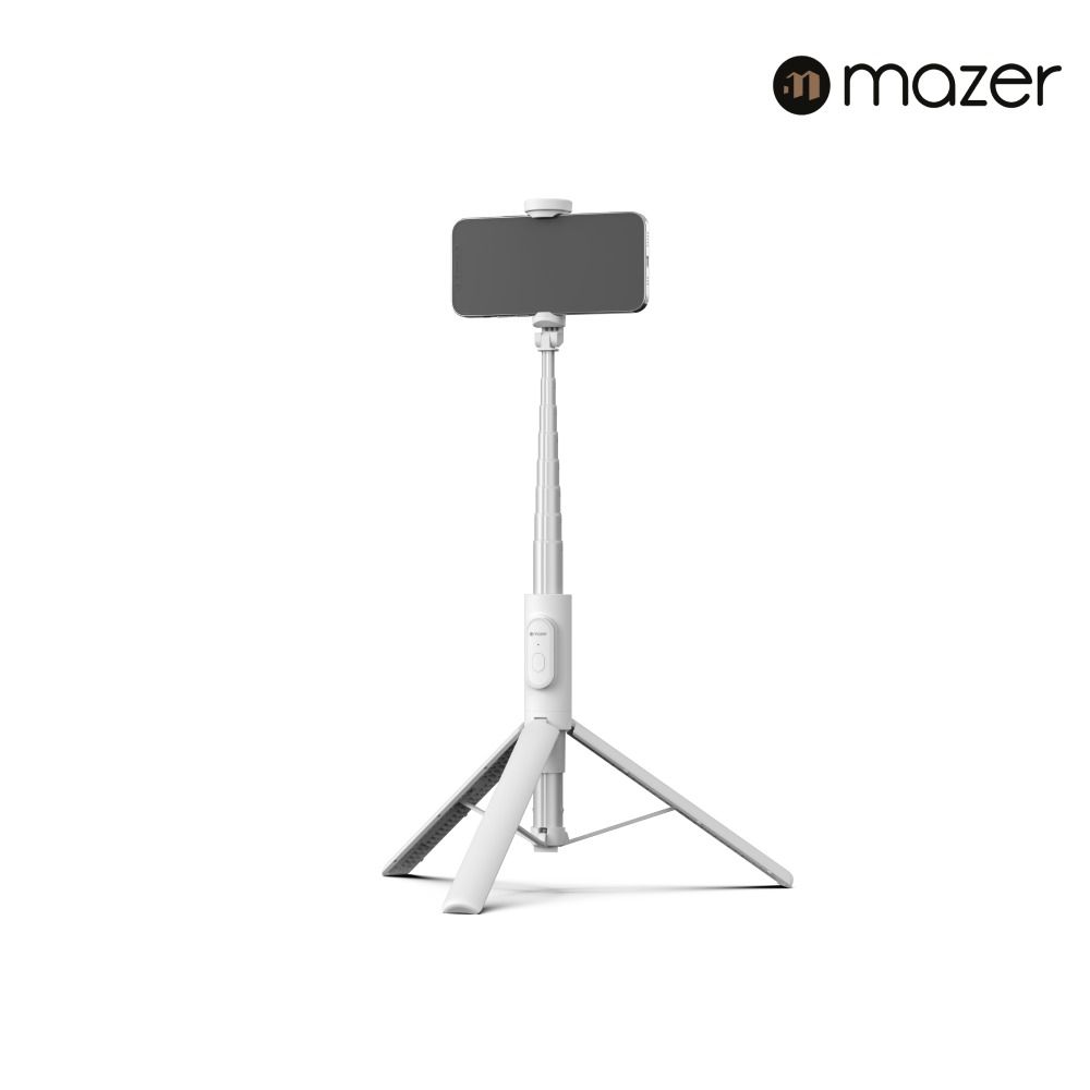 Mazer Foldafie Selfie Sticks 1.5m Tripod with Bluetooth Remote Control