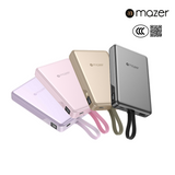 (CCC Certified) Mazer Powerbank 10000mAh PD35W Fast Charging Powerbank with Built-in USB-C Cable