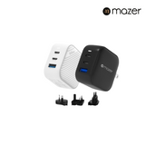 Mazer Infinite Boost SuperMINI GAN 66W Wall Charger (with Travel Pin) | 2 Years Warranty