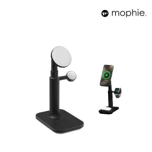 Mophie 3 in 1 Extendable Stand with Magnetic Wireless Charging for Airpods, iPhone and Apple Watch  | 2 Years Warranty