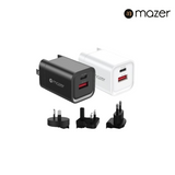 Mazer Infinite.Boost SuperMINI Wall Charger (PD33W-Travel Pin) for iPhone and Android Phone | 2 Years Warranty