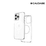 Caudabe Lucid Clear Phone Case for iPhone 14 Pro Max / iPhone 14 Pro - Crystal/White