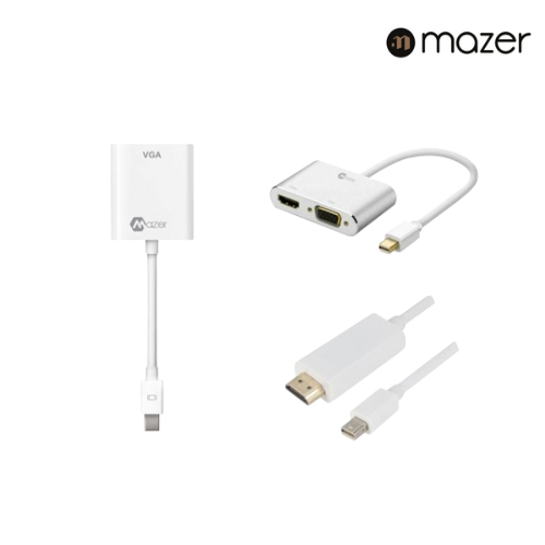 Mazer MiniDisplay to VGA/HDMI Adapter | 2 years warranty