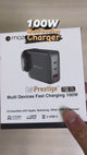 Mazer 100W Gan Prestige Wall Charger 2XUSB-C+1XUSB-A | 2 Years Warranty