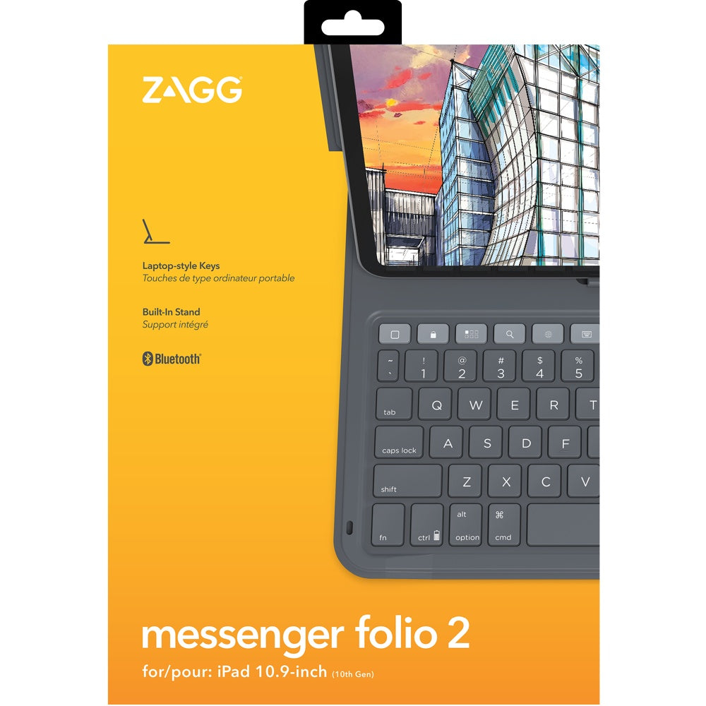 Zagg Messenger Folio 2 iPad Case for iPad 10.9 (10th Gen) | 2 Year Warranty