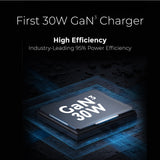 Mazer GanPrestige 30w Fast Charge GAN Charger | 2 Years Warranty