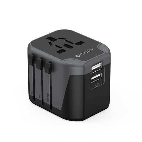 Mazer Infinite 12W/PD20W Travel Adapter with 2 USB-A/ 2 USB-A+1 USB-C World Travel Charger