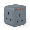 Mazer CubePlug with 3 sockets + 2A1C PD20W Wall Plugs and Charger | 2 Years Warranty