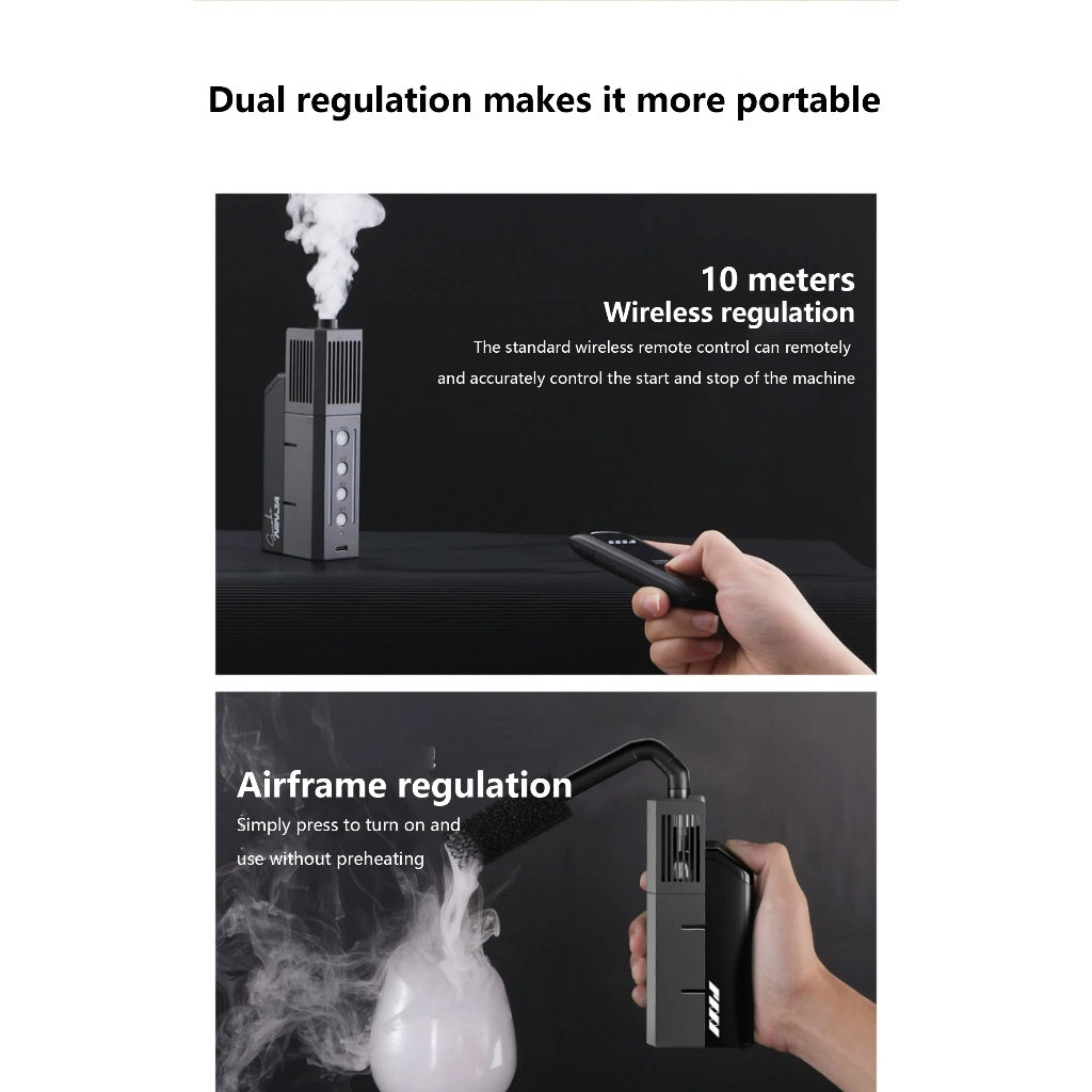 PMI Gear Smoke Ninja Portable Small Fog Machine for Pro Filmmaking, Videographers and Content Creators | 1 Yr Warranty