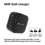 Mazer Infinite Boost SuperMINI GAN 66W Wall Charger (with Travel Pin) | 2 Years Warranty