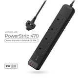 Mazer Power Strip with USB A + USB C Power Extension Socket Extension with 2M Power Cord | 2 Years Warranty