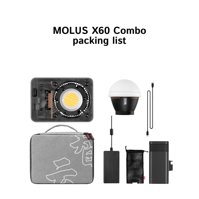 Zhiyun Molus X60/X60RGB Cinematic COB Light | 18 Months Warranty