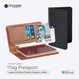 Mazer Universal Passport Holder Card Holder Passport cover Passport Pouch with Apple FindMy