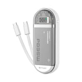 Mazer PowerCharge LINK Built-in Dual USB-C Cable 10000mAh PD35W Fast Charging Power Bank | 2 Years Warranty