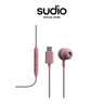 Sudio V3 Essential Wired Earbuds with Microphone - USB-C, Tangle-Free Cable for Clear Calls