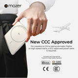 (New CCC + QR) Mazer Powerbank Qi2.2 Certified 25W 10000mAh Magnetic Wireless Power bank
