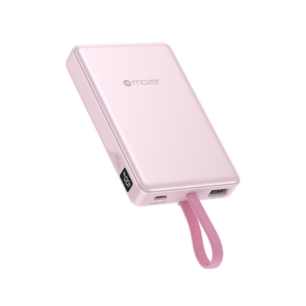 (CCC Certified) Mazer Powerbank 10000mAh PD35W Fast Charging Powerbank with Built-in USB-C Cable