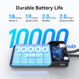 (CCC Certified) Mazer Powerbank 10000mAh PD35W Fast Charging Powerbank with Built-in USB-C Cable