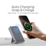 (CCC Certified) Mazer Powerbank 10000mAh Magnetic 15W Wireless Powerbank PD30W Powerbank with Stand