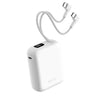 (CCC + QR) Mazer Powerbank 10000mAh PD35W PowerCharge Nano Power Bank with Dual Built-in USB-C Cable