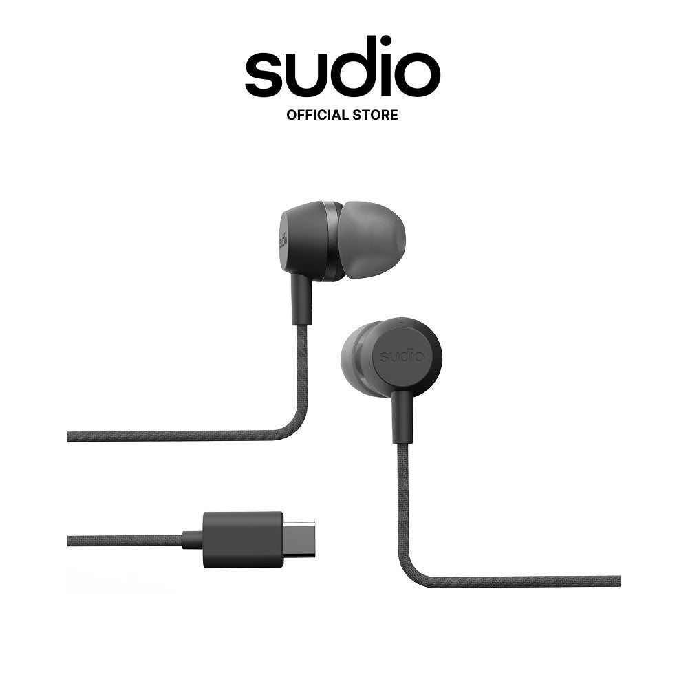 Sudio V3 Pro Wired Earphones | USB-C In Ear Earbuds | Active Noise Cancellation | Built-in Microphone