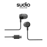 Sudio V3 Pro Wired Earphones | USB-C In Ear Earbuds | Active Noise Cancellation | Built-in Microphone