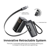 [New CCC Certified] Mazer 10000mAh Powerbank PD45W Fast Charging Built-in USB-C Cable Lanyard