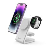 Mazer 3-in-1 Foldable/Desk Magnetic and Qi Wireless Charging Stand | 2 Years Warranty