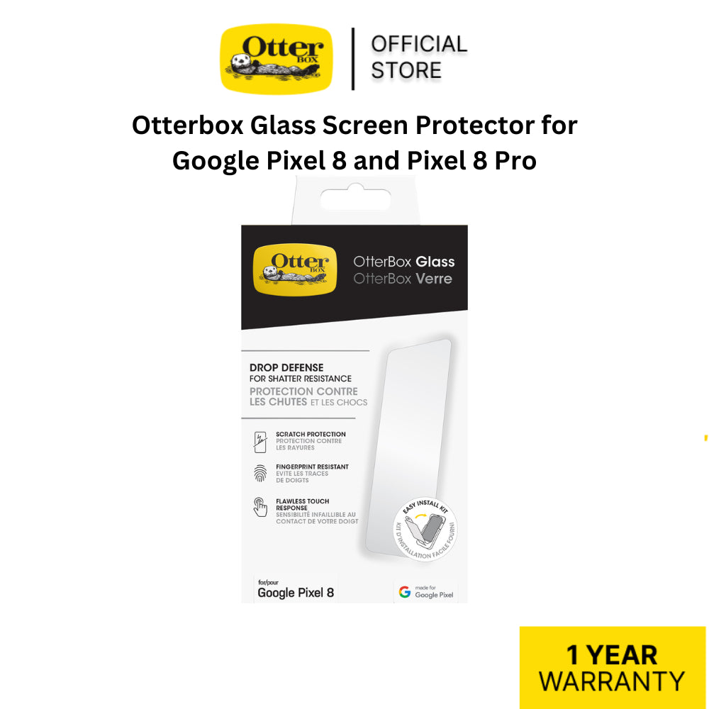 Otterbox Glass Screen Protector for  Google Pixel 8 and Pixel 8 Pro