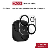 ZAGG CAMERA LENS PROTECTOR FOR IPHONE 15/ 15 PLUS/15 PRO /15 PRO MAX | 2 Years Limited Warranty