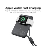 (CCC Certified) Mazer 10000mAh Magnetic Powerbank PD27W Fast Charge-15W Wireless-USB-C Cable-Stand-Watch Charger