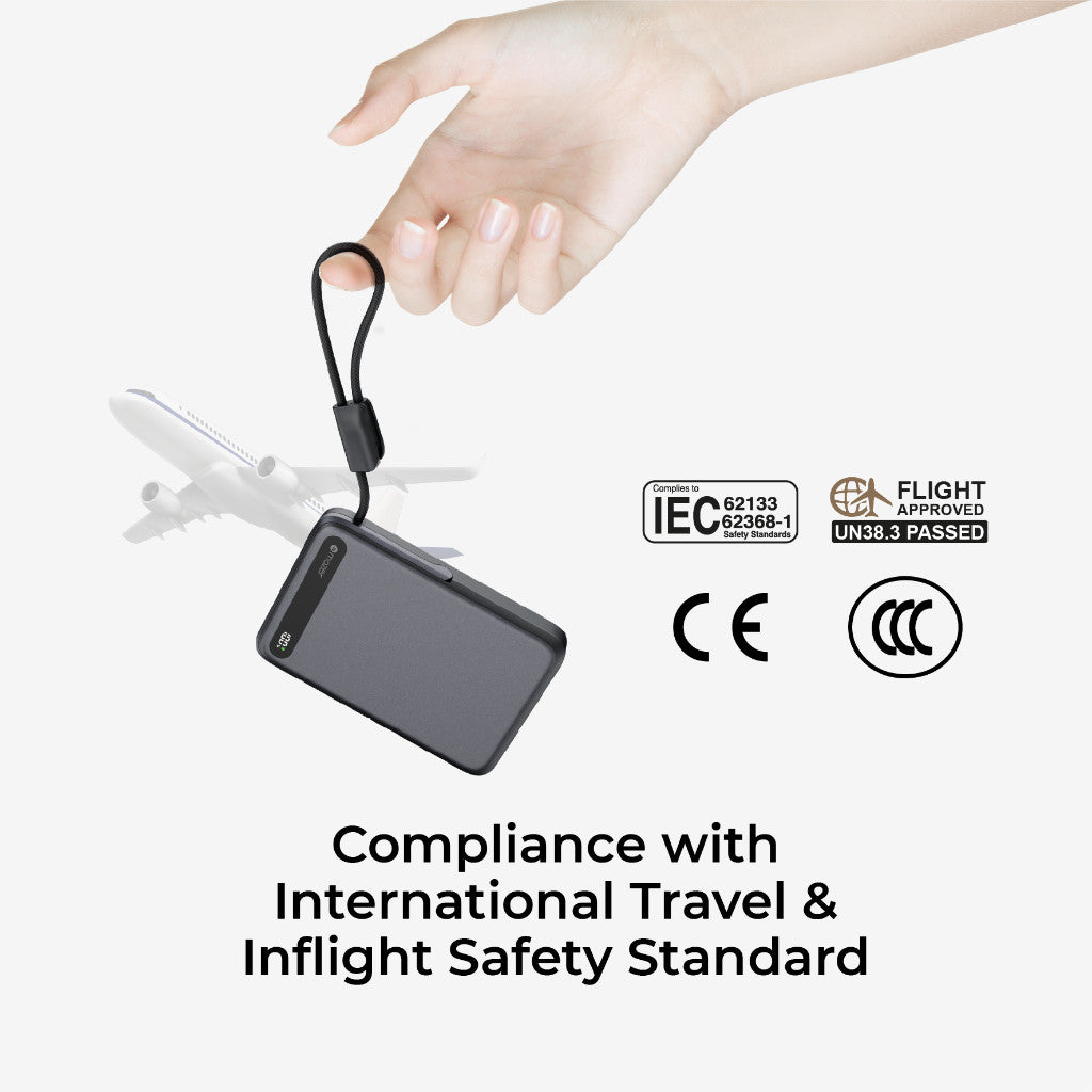 (CCC Certified) Mazer 10000mAh Magnetic Powerbank PD27W Fast Charge-15W Wireless-USB-C Cable-Stand-Watch Charger